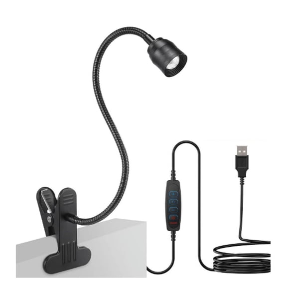 NEW LED Reading Lights USB Three Color Dimming Clamp Book Light Flexible Gooseneck Read Night Studing Lamp