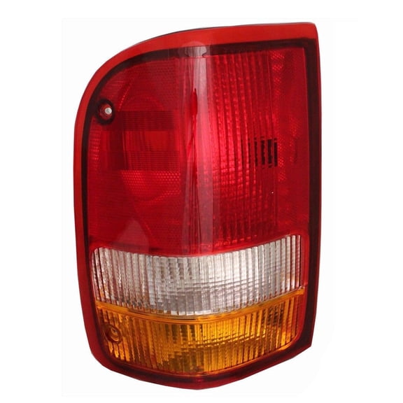 Left Driver Tail Light Compatible with Ford Ranger 1993-1997 XL XLT STX Splash Sport Pickup 2.3L I4 3.0L V6 4.0L V6 Halogen Lens Housing Replaces F37Z13405A F37Z-13405-A FO2800110