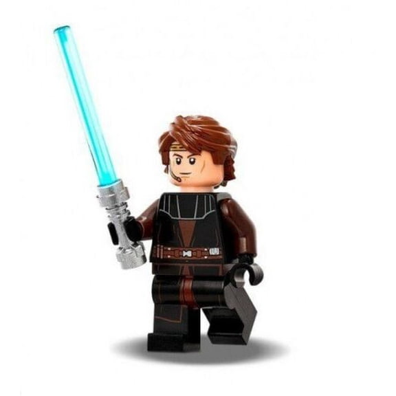 NEW LEGO STAR WARS MINIFIG ANAKIN SKYWALKER HEADSET LIGHTSABER 75214