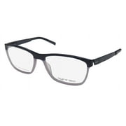 NEW LIGHTEC 7759L MENS/WOMENS DESIGNER FULL-RIM NAVY / LAVENDER FRAME DEMO LENSES 52-15-135 FLEXIBLE HINGES EYEGLASSES/SPECTACLES