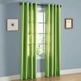 thumbnail image 1 of NEW LIME SEMI SHEER PANEL WINDOW GROMMET DRAPE FILTERING DÉCOR GAUZE DOOR NANCY SIZE 55" WIDE X 84" LENGTH EACH PANEL, 1 of 1