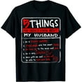 NEW LIMITED 5 Things You Should Know About My Husband Wife Gift TShirt