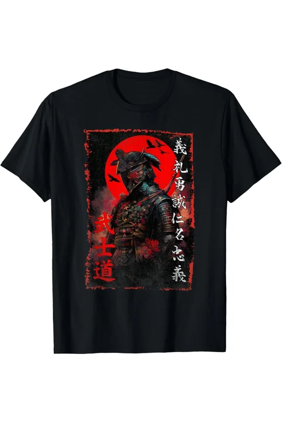 NEW LIMITED Ancient Japanese Samurai Shirt Bushido Code Warrior T-Shirt S-3XL