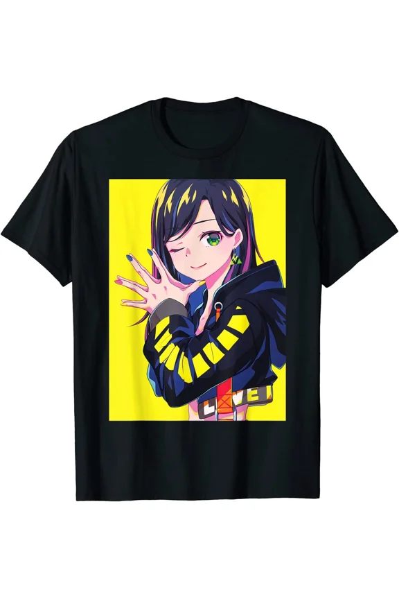 NEW LIMITED Anime Girl Vaporwave Aesthetic Retro 80s Kawaii Design T-Shirt S-3XL