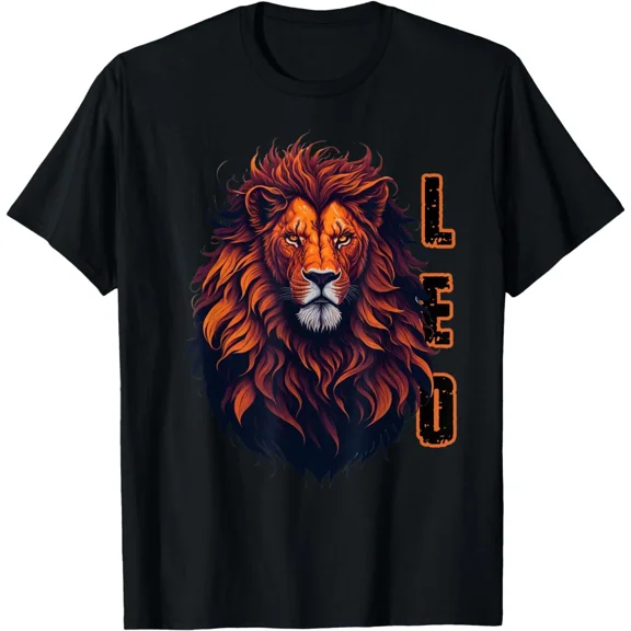NEW LIMITED August Birthday Leo Lion Pride Zodiac T-Shirt