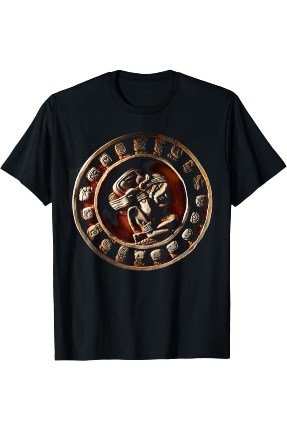 NEW LIMITED Aztec Mayan Calendar Sun Archeological Mexican Art T-shirt