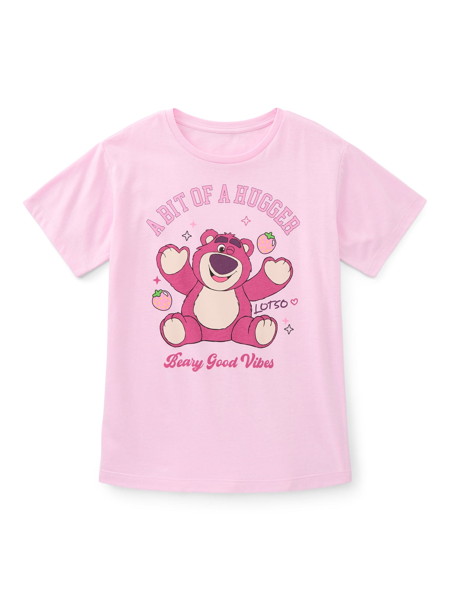 Toy Story Girls Lots O Bear Short Sleeve Graphic T-Shirt, Sizes 4-16