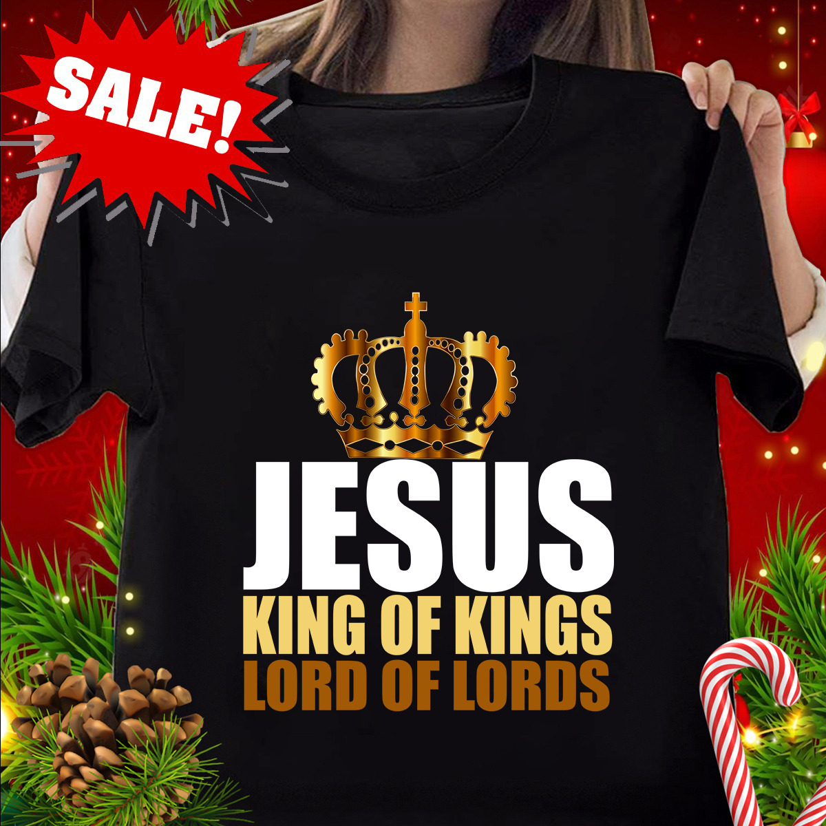 NEW LIMITED Christerest Jesus King of Kings Lord of Lords Christian T