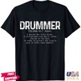 NEW LIMITED Drummer Definition Drum Drumming Funny Drummer TShirt