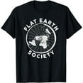 NEW LIMITED Flat Earth Society Conspiracy Theory Earther Tshirt Size S