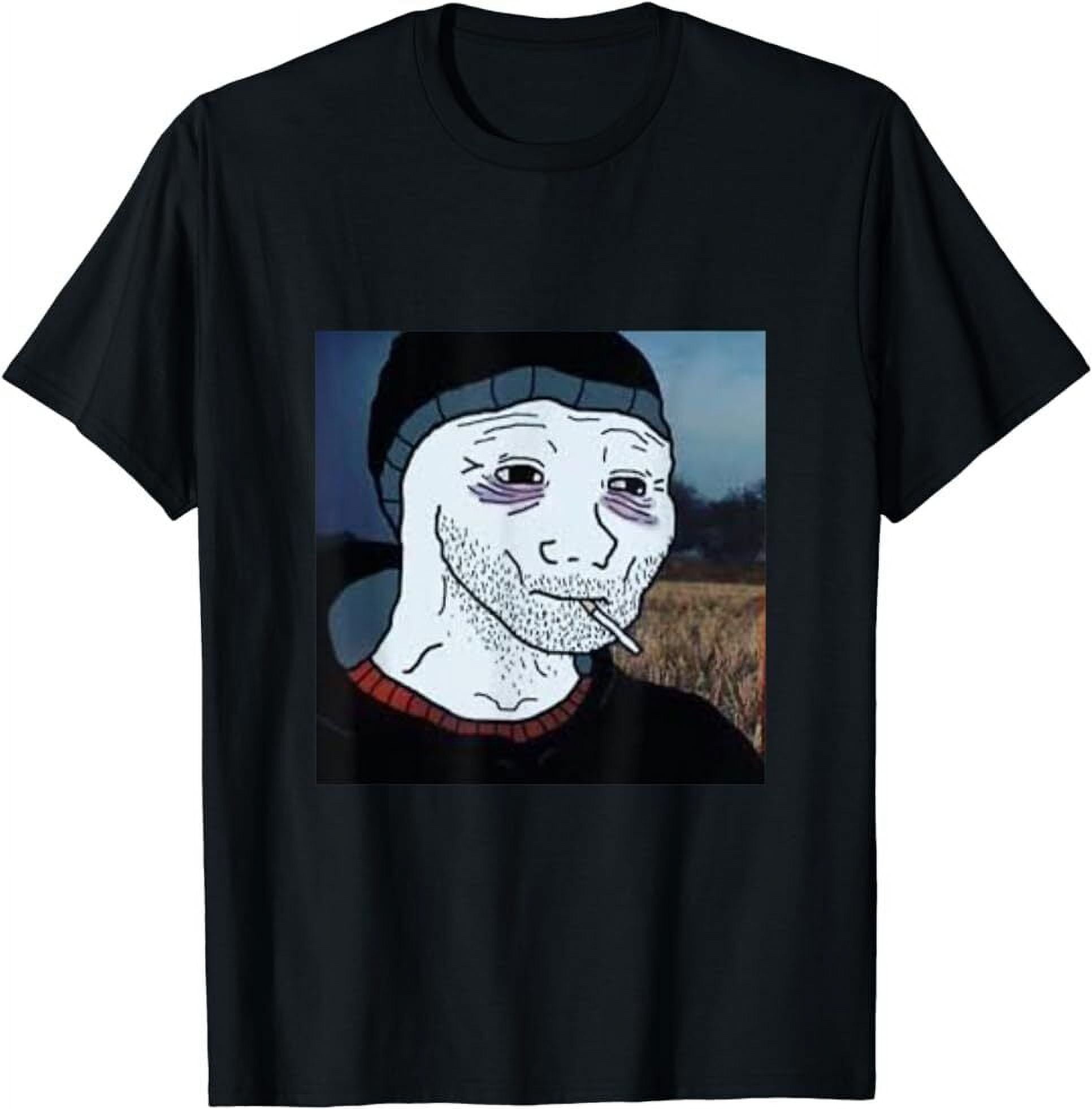 Funny Depressed Wojak Meme T-Shirt - Walmart.com