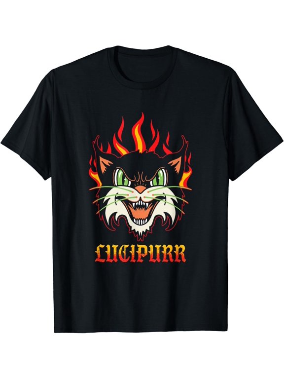 NEW LIMITED Funny Lucipurr Cat Demon Evil Satanics Kitten Design T-Shirt S-3XL - Funny Gift