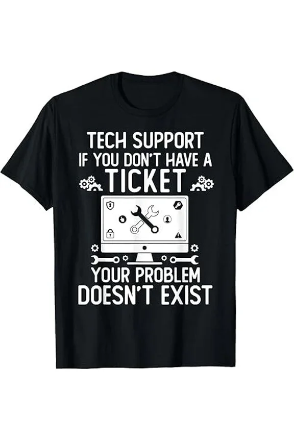 NEW LIMITED Funny Tech Support Computer Engineer T-Shirt