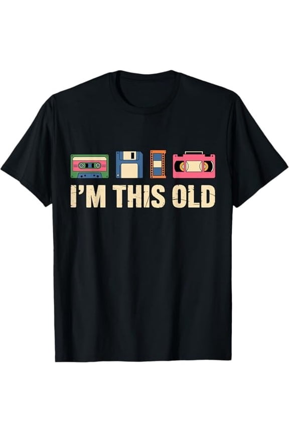 NEW LIMITED I’m This Old Retro Cassette Tape Funny 80s Mens Tee T-Shirt S-3XL