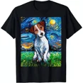 thumbnail image 1 of NEW LIMITED Jack Russell Terrier Starry Night Dog Art Funny T-Shirt, 1 of 2