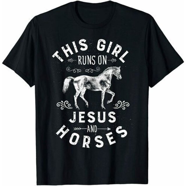 NEW LIMITED Jesus And Horse Essential Premium Great Gift Idea Tee T