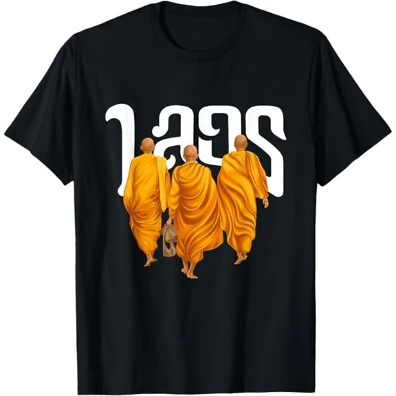 NEW LIMITED Laos Monk March for Peace T-Shirt Size S-5XL