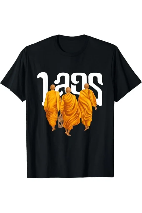 NEW LIMITED Laos Monk March for Peace T-Shirt Size S-5XL