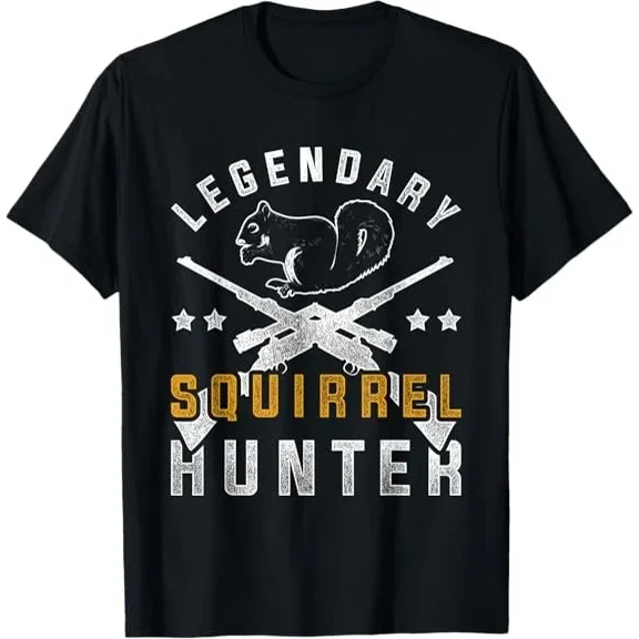 NEW LIMITED Legendary Squirrel Hunter Squirrel Design Best Gift T-Shirt S-3XL