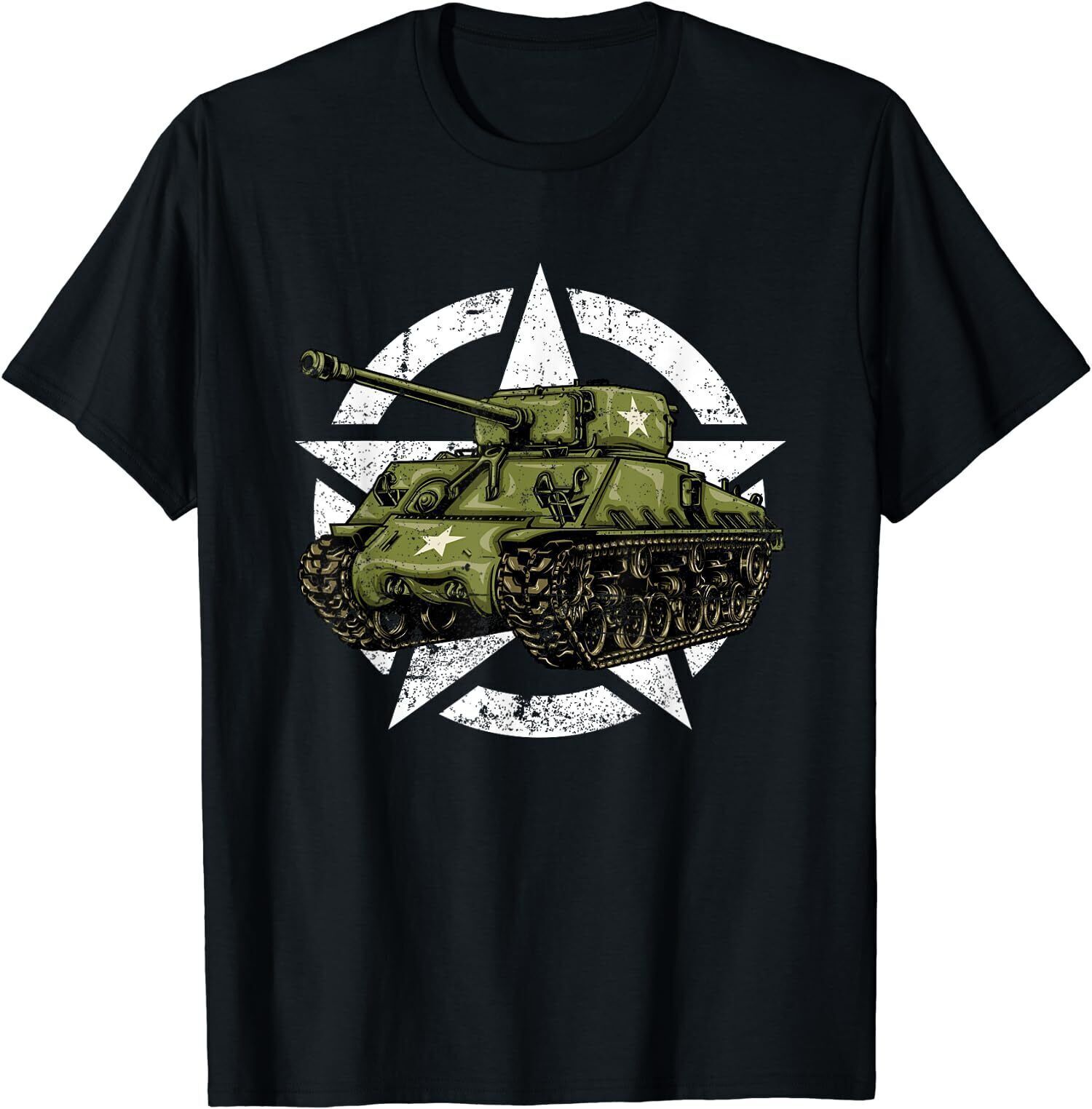 NEW LIMITED M4 Sherman World War 2 Army Tank Vintage Tank a Military T
