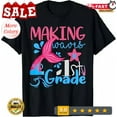 NEW LIMITED Making Waves In 1st Grade Mermaid Back To School Girls Tee