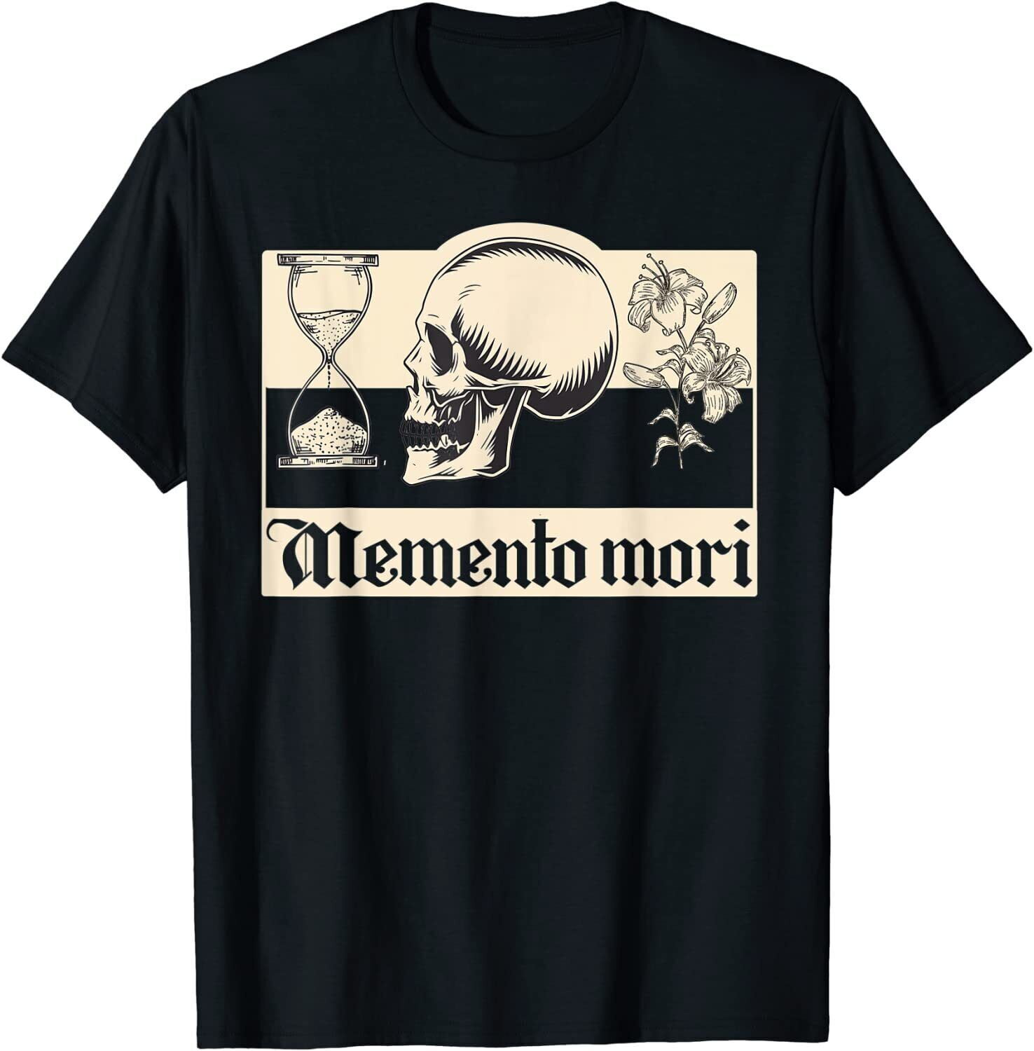 NEW LIMITED Memento Mori Latin Phrase Stoicism Philosophy TShirt Size