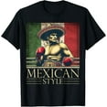 thumbnail image 1 of NEW LIMITED Mexican Vintage Style Boxing flag Mexico Boxing Gloves T-Shirt S-4XL, 1 of 5