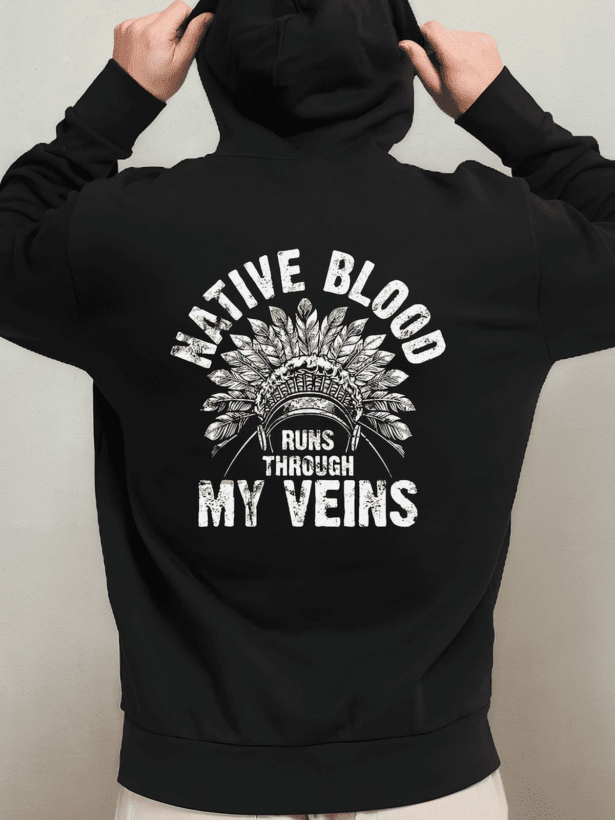 NEW LIMITED Native American Blood Pride Indigenous Vintage Hoodie - MADE IN USA