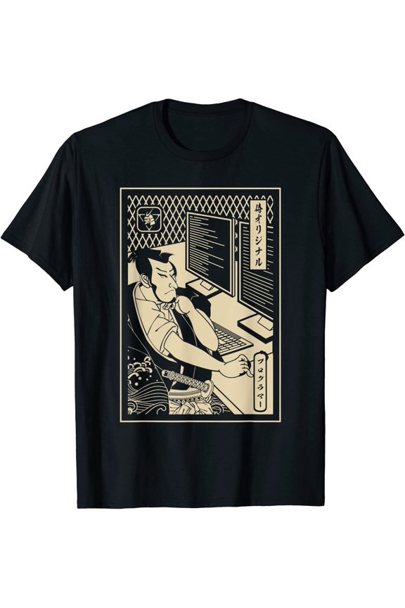 NEW LIMITED Programmer Samurai - Warrior Computer Design Great Tee T-Shirt