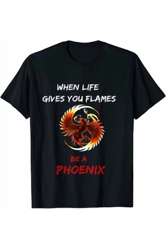 NEW LIMITED Rising Phoenix Flames Fire Bird Mythical Rebirth lover Gift T-Shirt