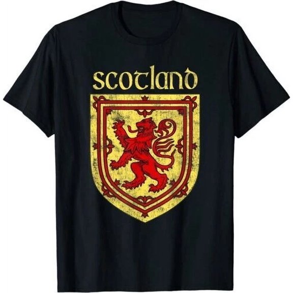NEW LIMITED Scottish Rampant Lion Scotland Coat Of Arms T-Shirt