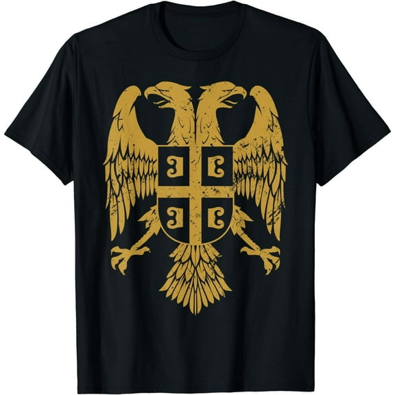 NEW LIMITED Serbian Double Headed Eagle A Serbia Coat Of Arms T-Shirt