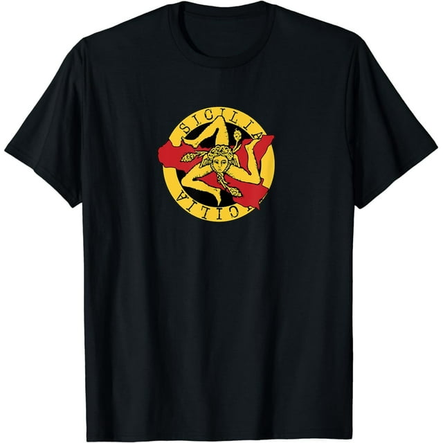 NEW LIMITED Sicilian Yellow Red Flag Trinacria And The Sicily Island T