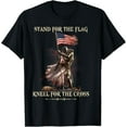 NEW LIMITED Stand For The Flag Kneel For The Cross Knight Templar T