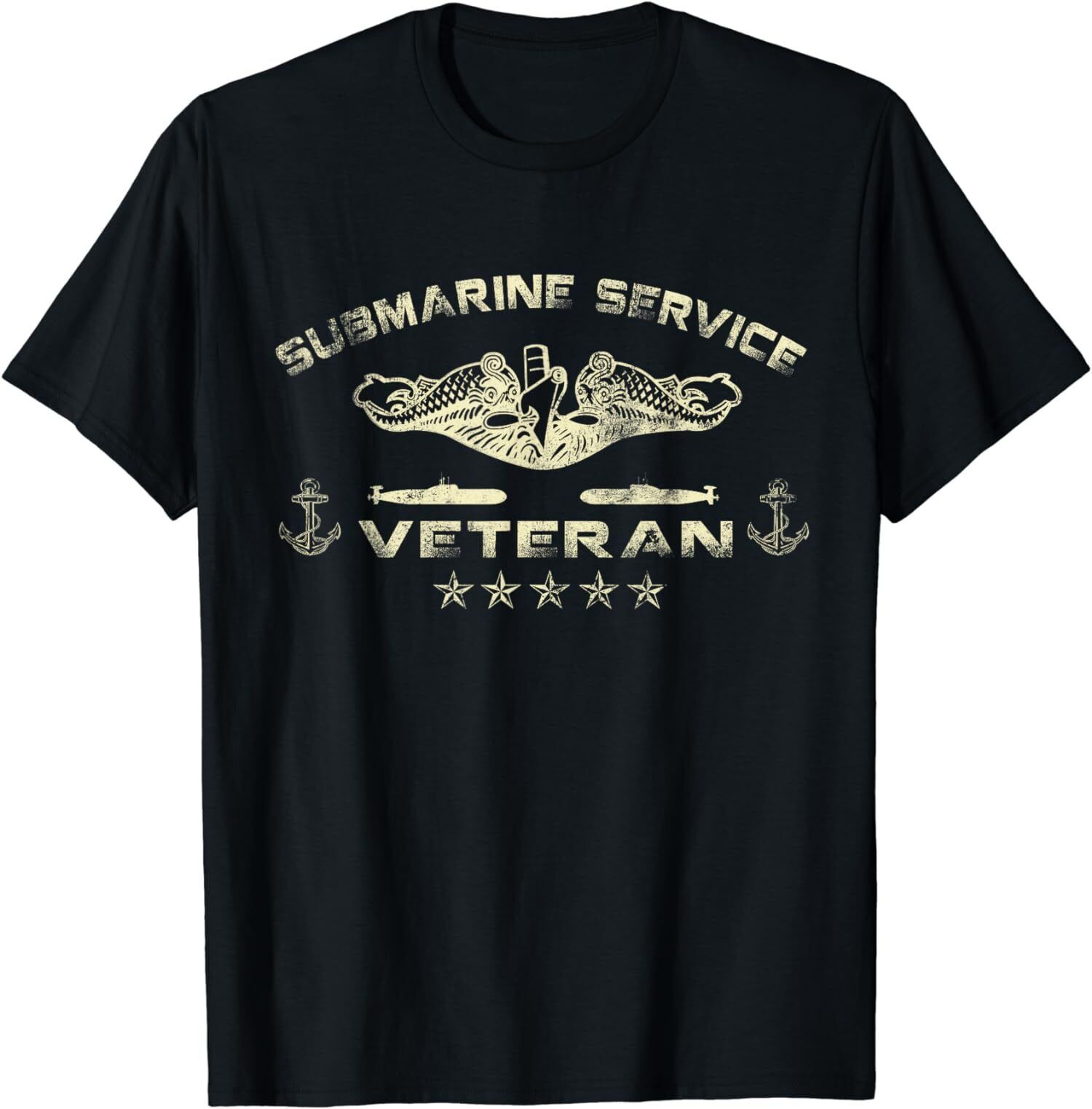 NEW LIMITED Submarine Service Veteran Vintage US TShirt