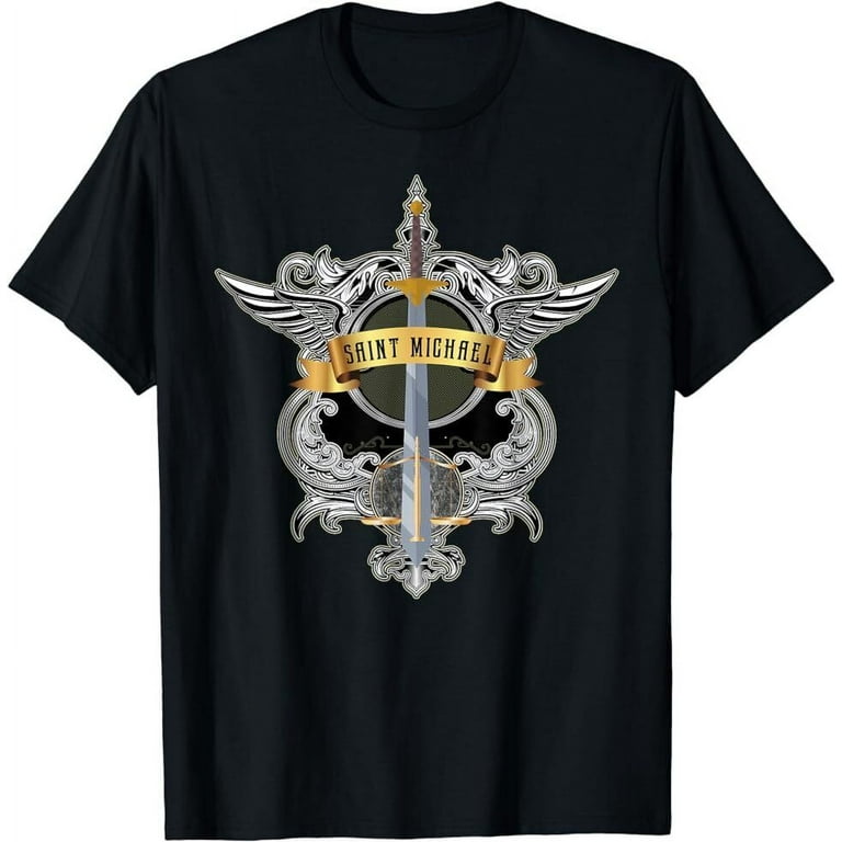 NEW LIMITED Sword of Saint Michael the Archangel Catholic T-Shirt Size  S-5XL HOT SALE, NEW, FREE SHIPPING