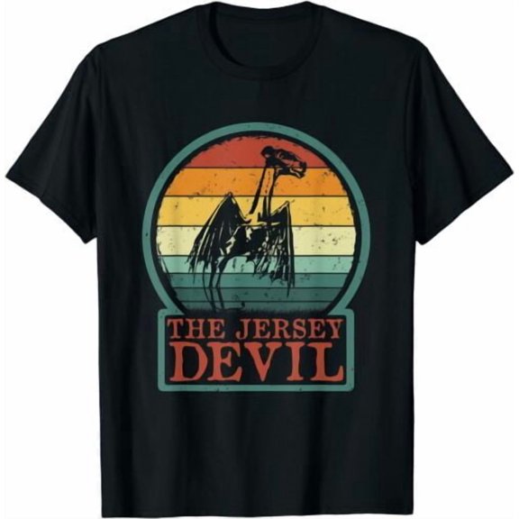 NEW LIMITED The Jersey Devil - Retro Vintage New Jersey Cryptid T-Shirt