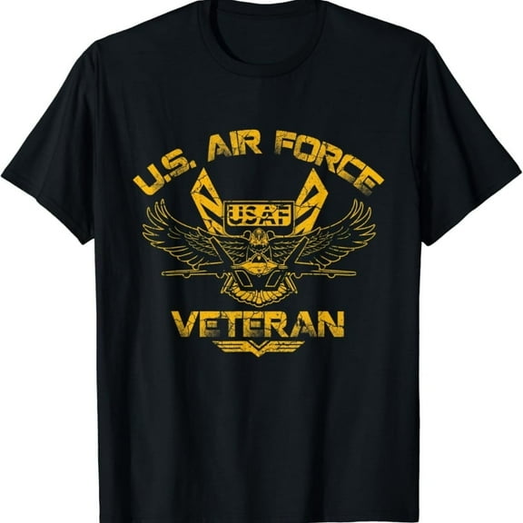 NEW LIMITED U.S. Air Force Veteran Military US Flag Veterans Day T-Shirt S-3XL