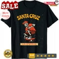 NEW LIMITED Vintage Santa Cruz California Skeleton Skateboarder TShirt