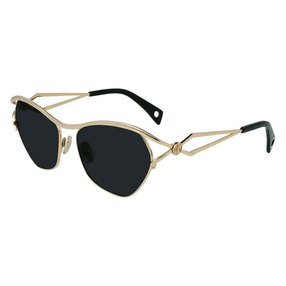 NEW Lanvin LVN 114S 710 Gold Sunglasses with Grey Lenses
