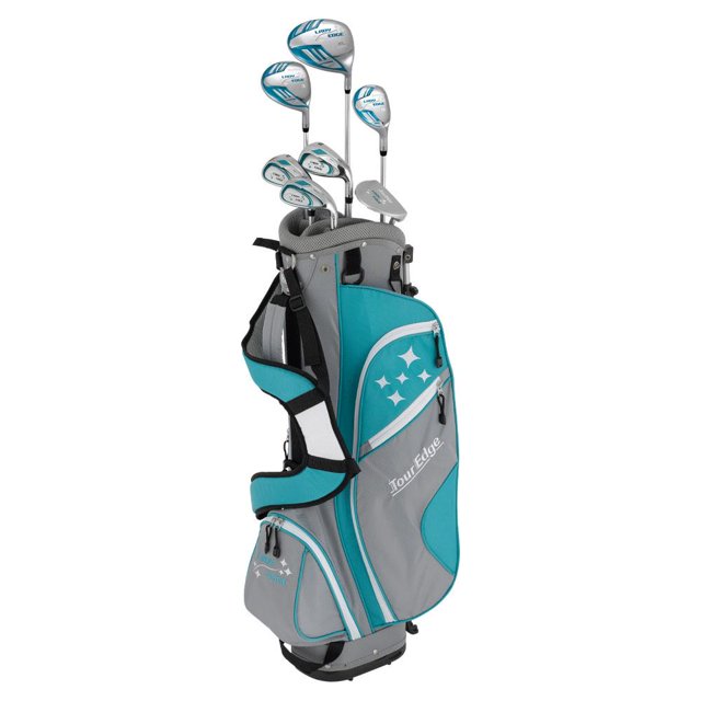 New left hand lady edge by tour edge golf set half starter turquoise