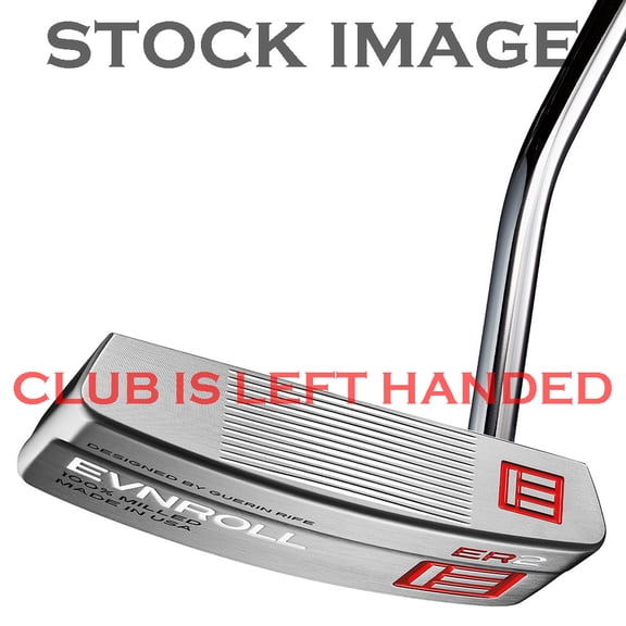 NEW Left Handed Evnroll ER2 Mid Blade Putter Gravity Black Grip 33"