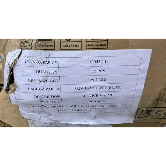 NEW Lennox 100432-11 3/8" 45 Degree Service Valve