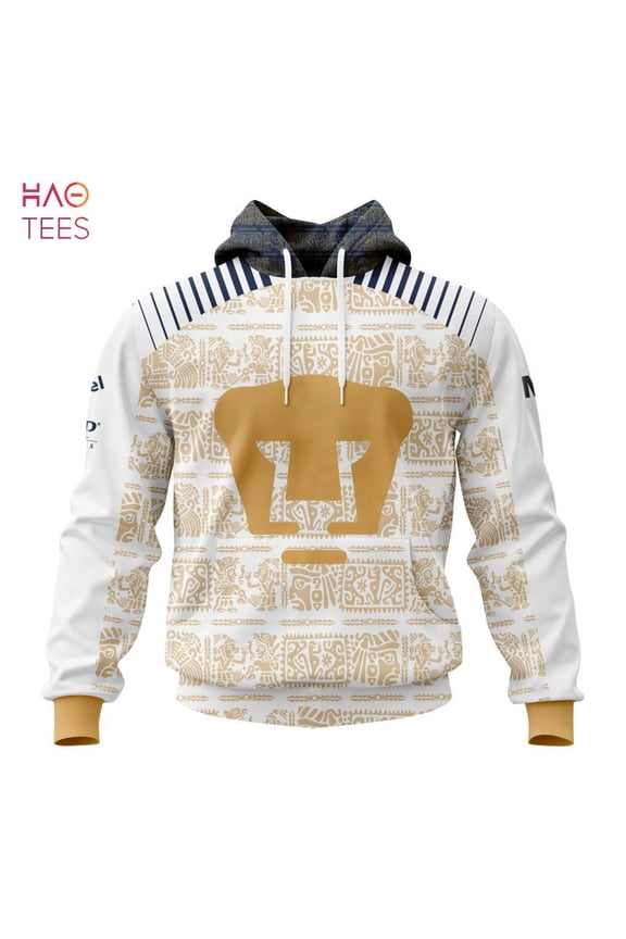 NEW Liga MX Pumas UNAM Specialized Team Jersey With Aztec Design 3D Hoodie POD Design