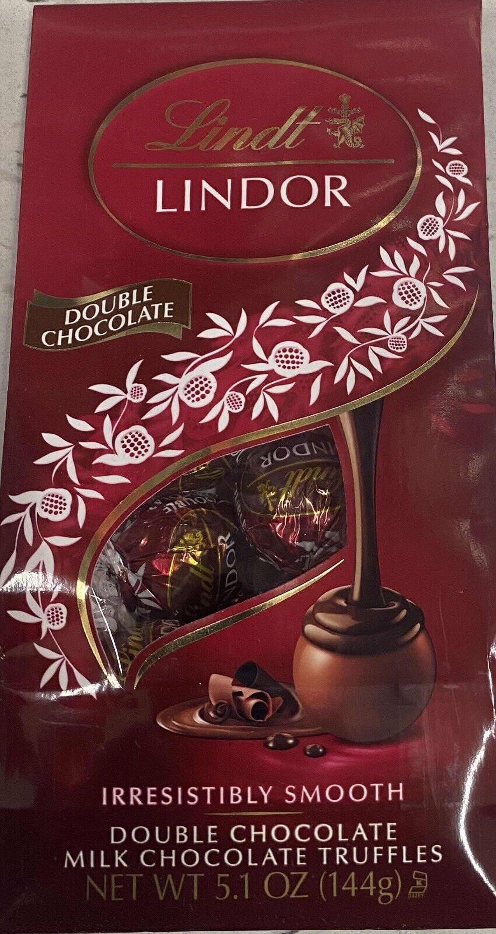 NEW Lindt Lindor DOUBLE MILK CHOCOLATE Truffles 5.1 oz Bag FREE SHIP