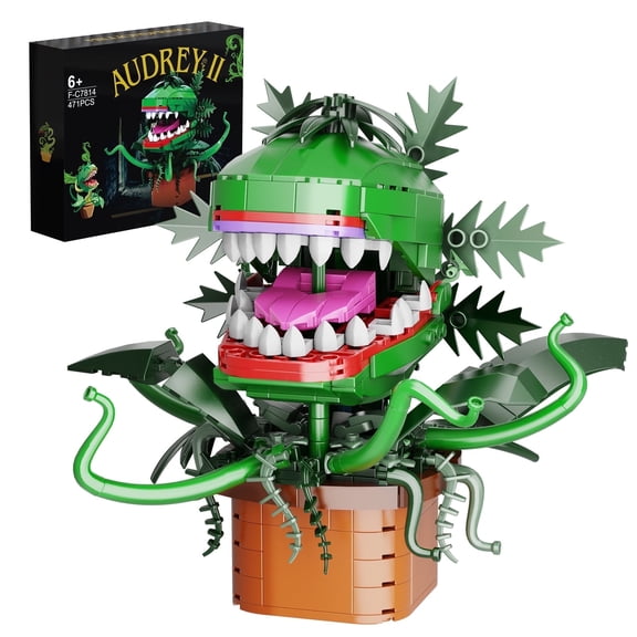 Audreyed II Piranha Plant Flower Building Block Set Fans and Kids Birthday Christmas Halloween Gifts