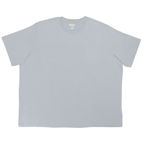 NEW Logan & Martin Big Men's Heavyweight Cotton Pocket Tee Shirt - 7XLT, White 9