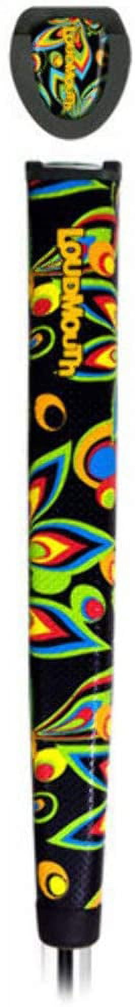 NEW Loudmouth Shagadelic Black Jumbo Putter Grip with Ballmarker