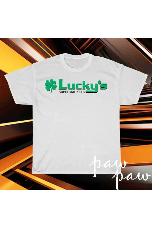 NEW Lucky Stores Supermarket Logo American T-Shirt Funny Size S to 5XL
