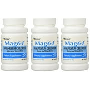 NEW MAG 64 MAGNESIUM CHLORIDE WITH CALCIUM 60 TABLETS 3 Bottles = 180 Tablets